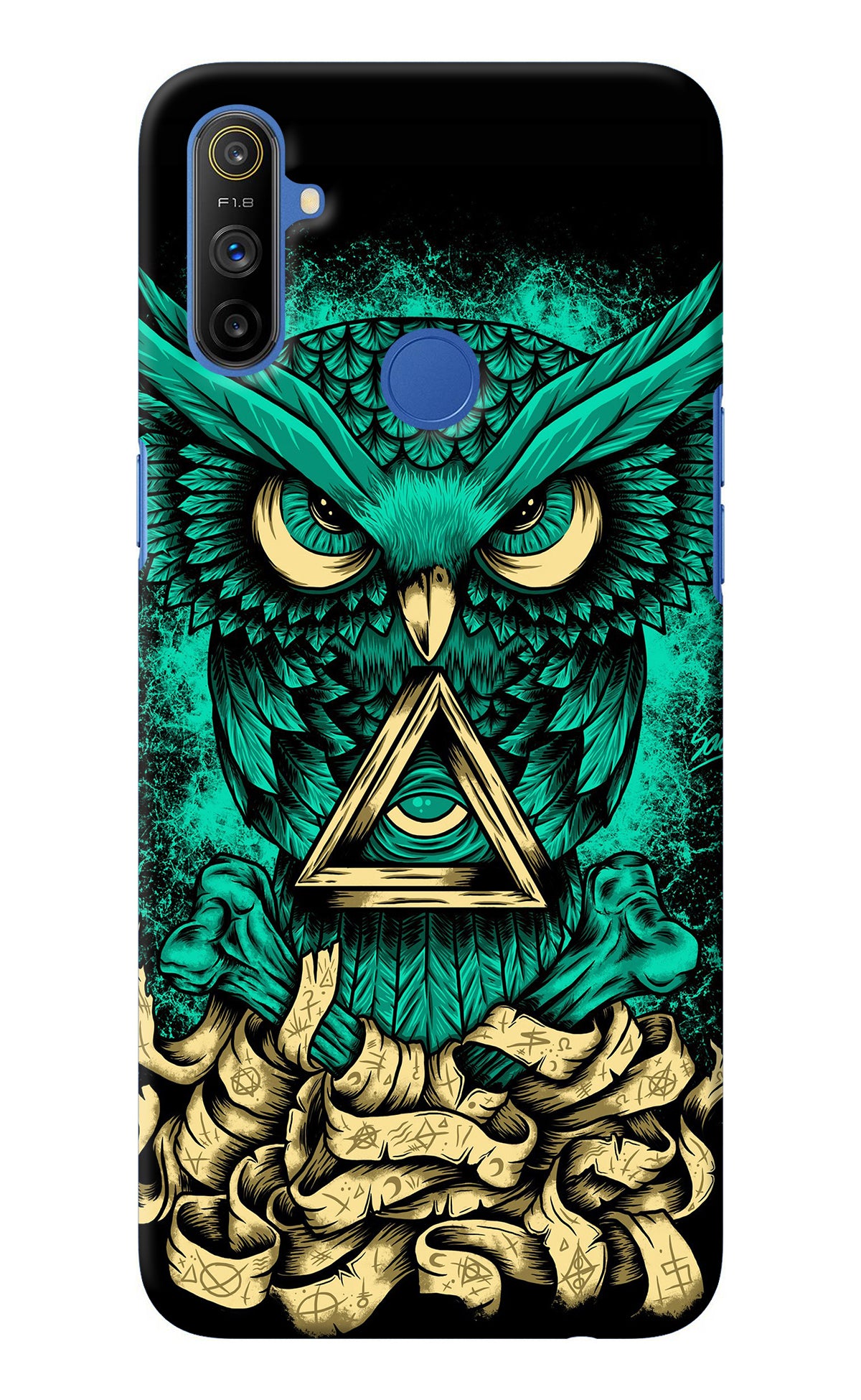 Green Owl Realme Narzo 10A/20A Back Cover