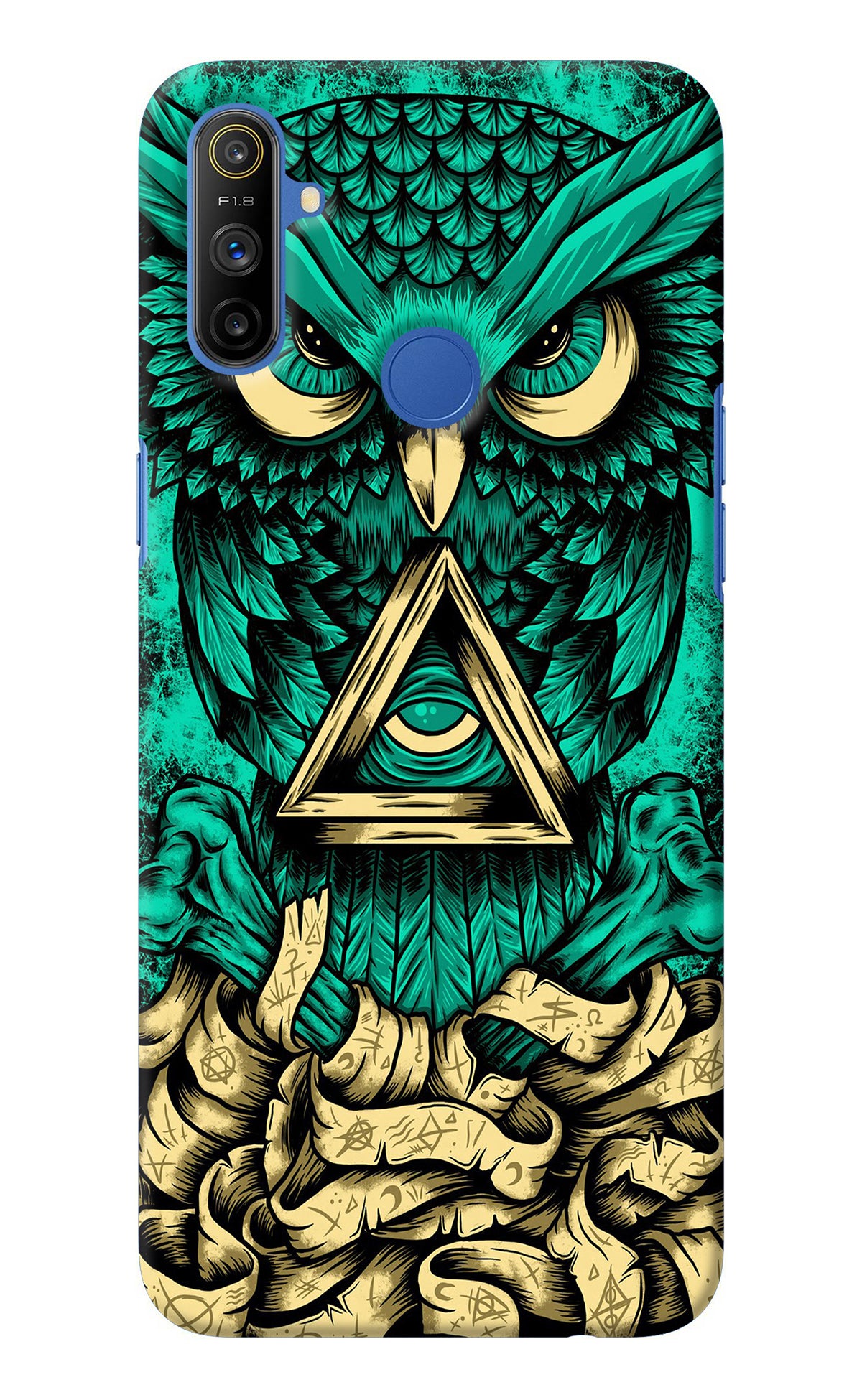 Green Owl Realme Narzo 10A/20A Back Cover