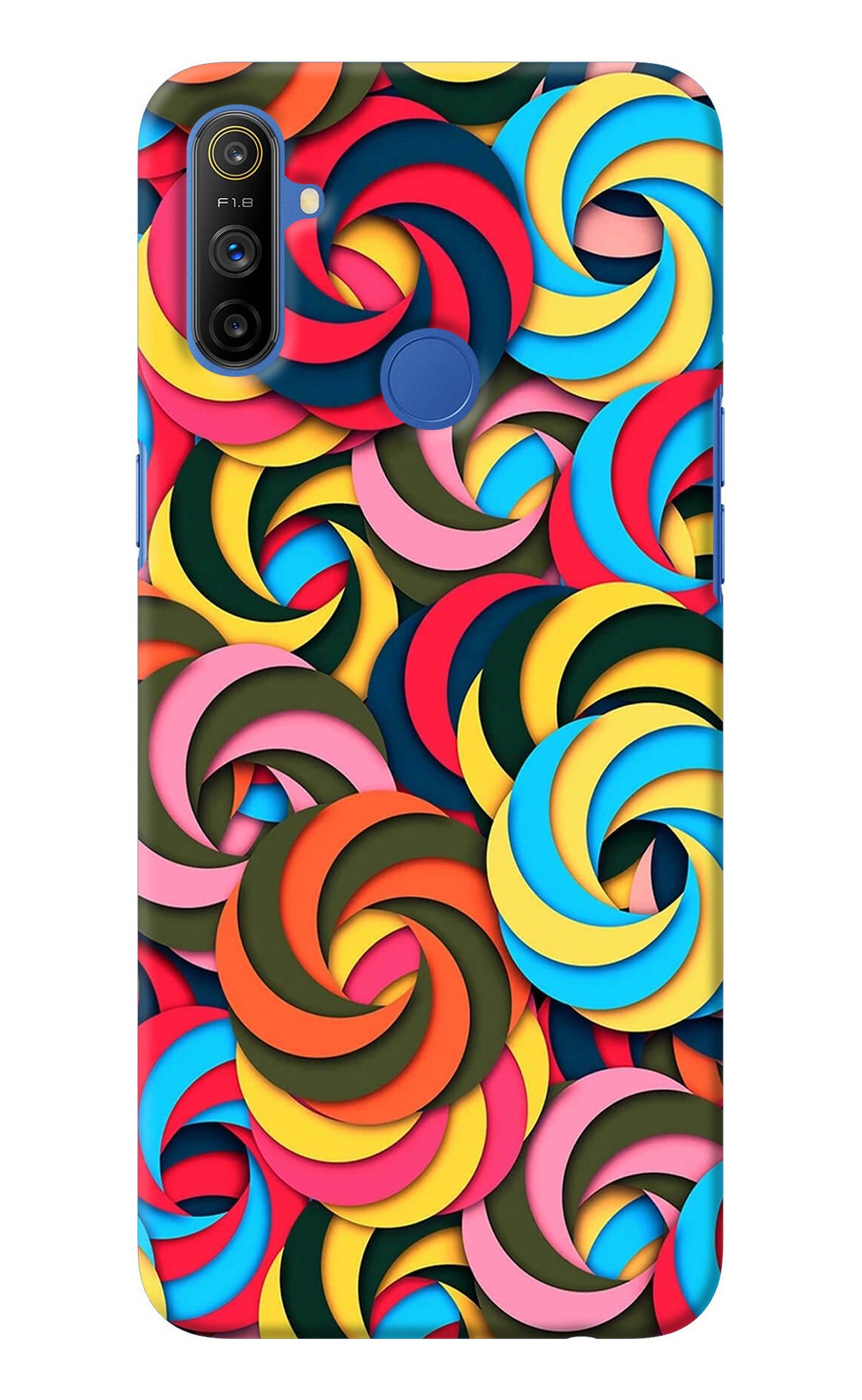 Spiral Pattern Realme Narzo 10A/20A Back Cover