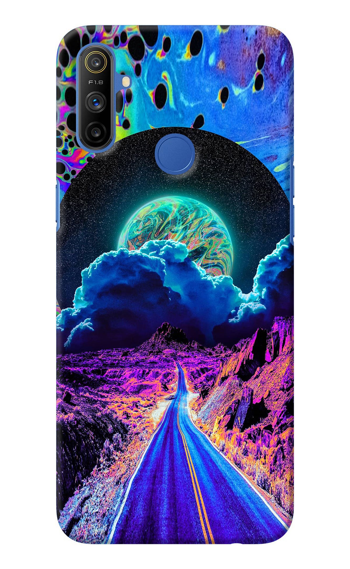 Psychedelic Painting Realme Narzo 10A/20A Back Cover