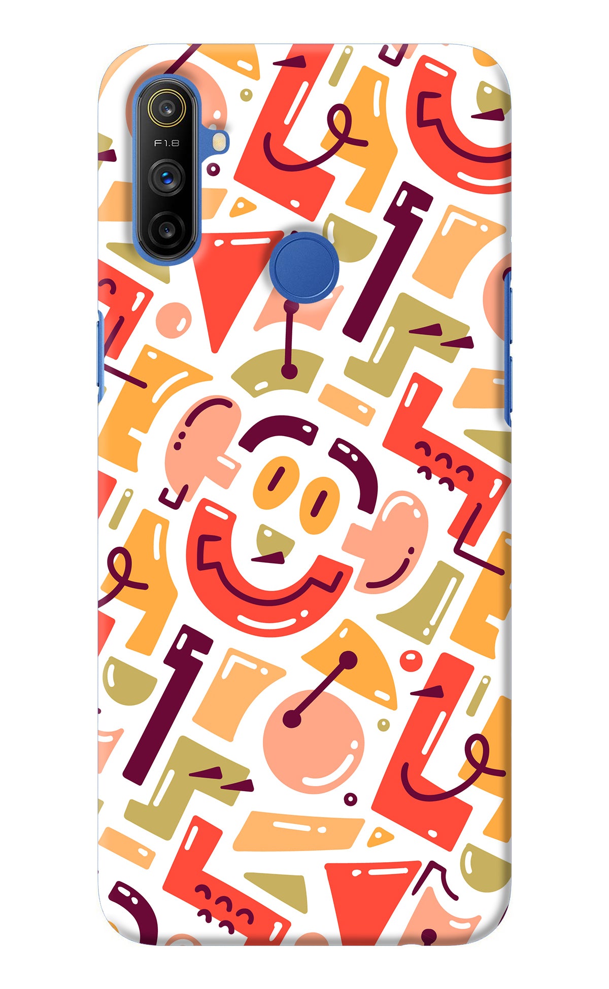 Doodle Pattern Realme Narzo 10A/20A Back Cover