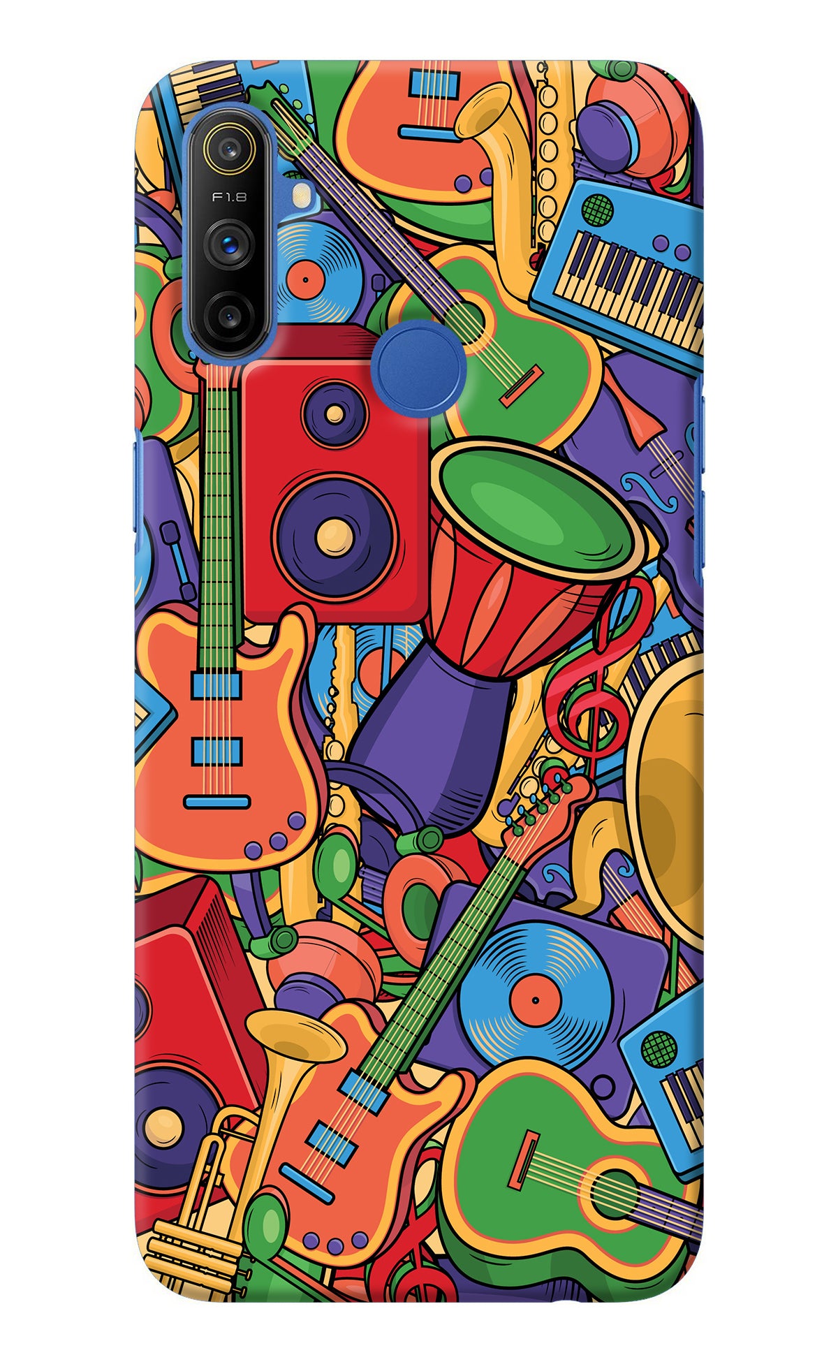 Music Instrument Doodle Realme Narzo 10A/20A Back Cover