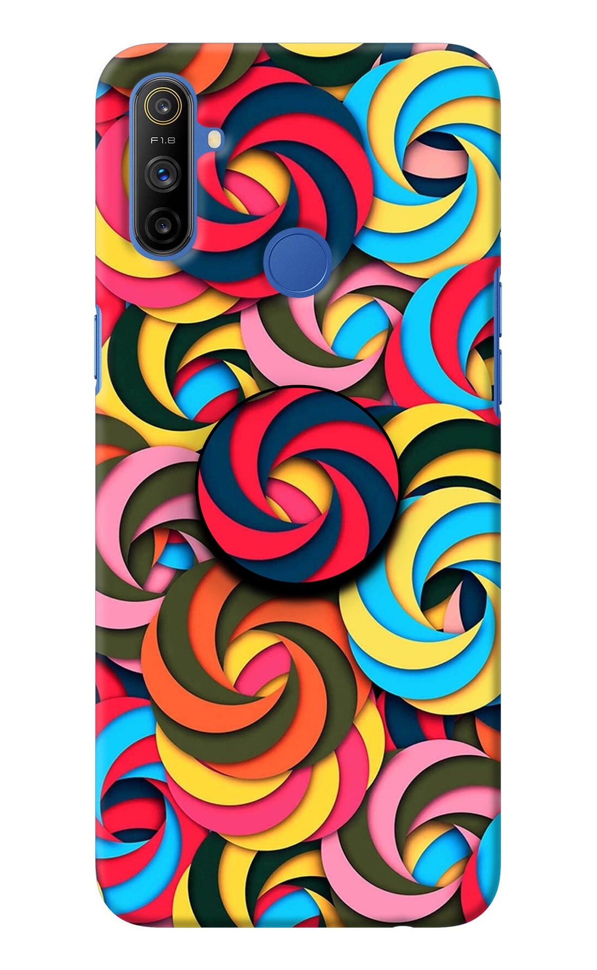 Spiral Pattern Realme Narzo 10A/20A Pop Case