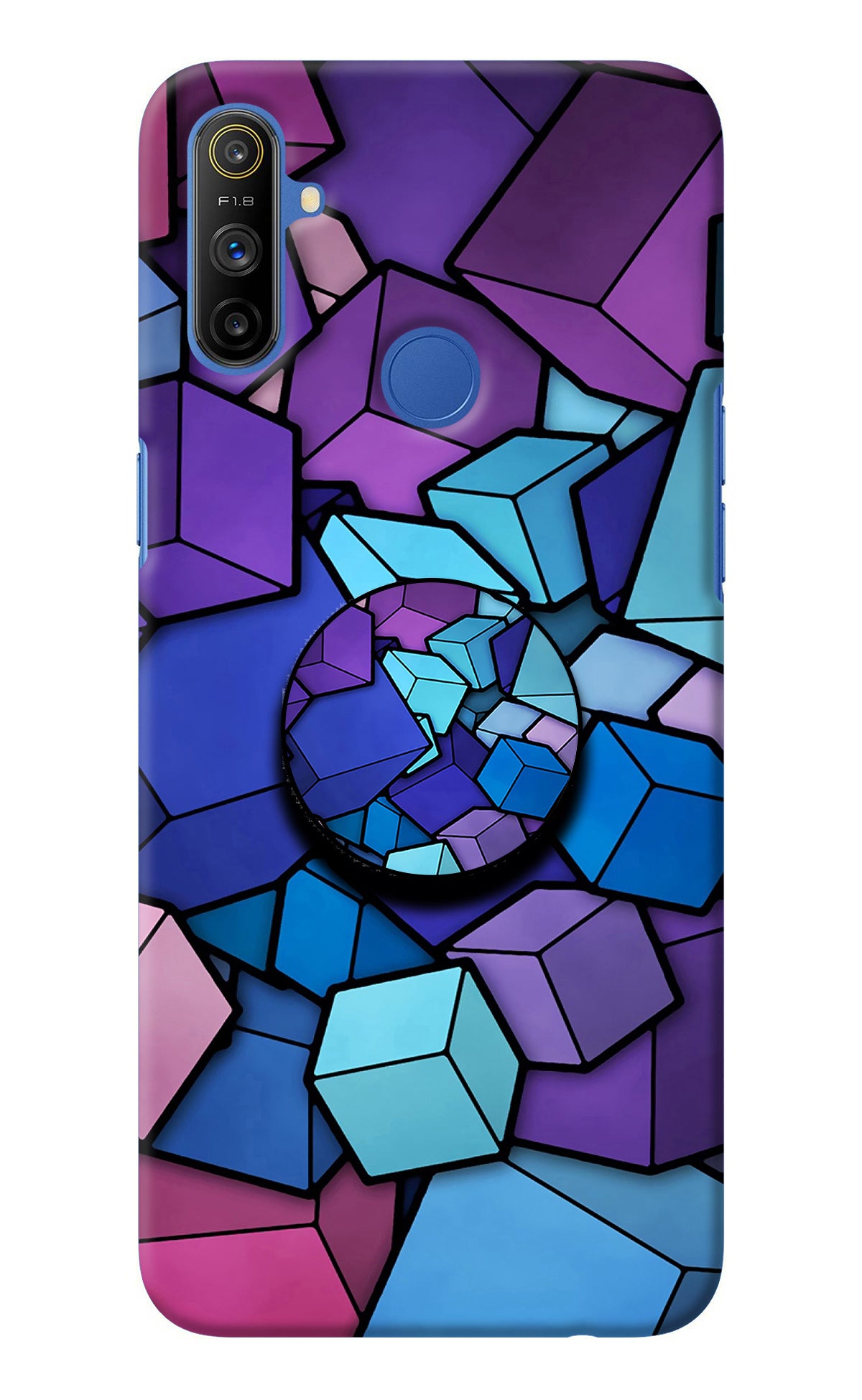 Cubic Abstract Realme Narzo 10A/20A Pop Case