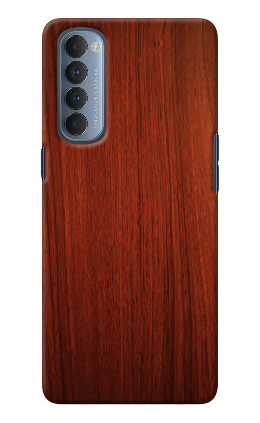 Wooden Plain Pattern Oppo Reno4 Pro Back Cover