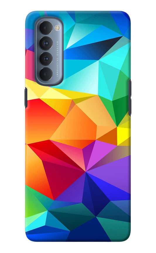 Abstract Pattern Oppo Reno4 Pro Back Cover