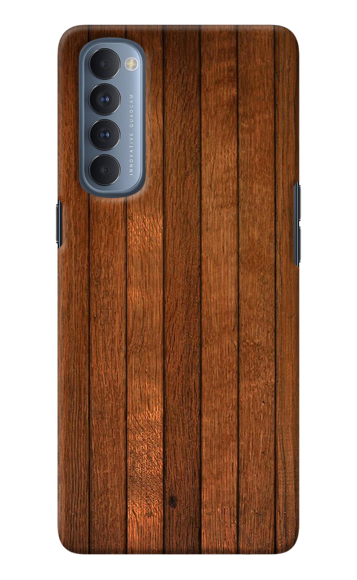 Wooden Artwork Bands Oppo Reno4 Pro Back Cover