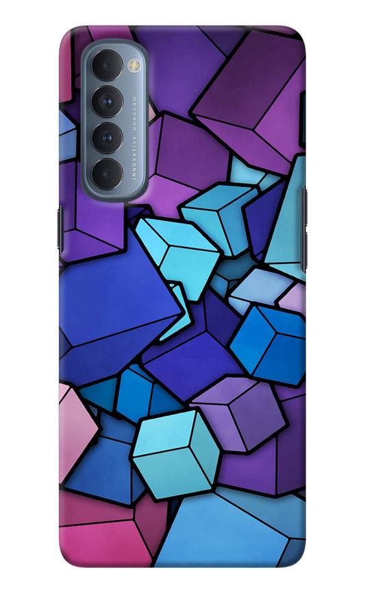Cubic Abstract Oppo Reno4 Pro Back Cover