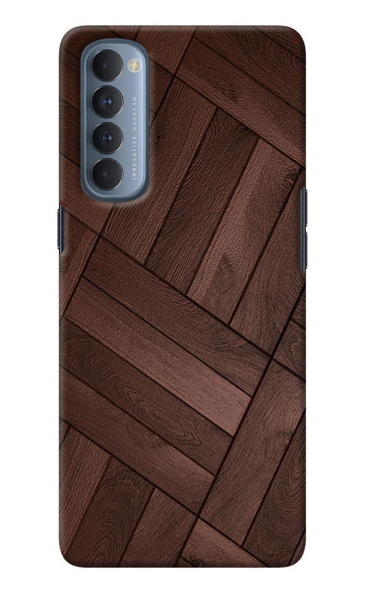 Wooden Texture Design Oppo Reno4 Pro Back Cover