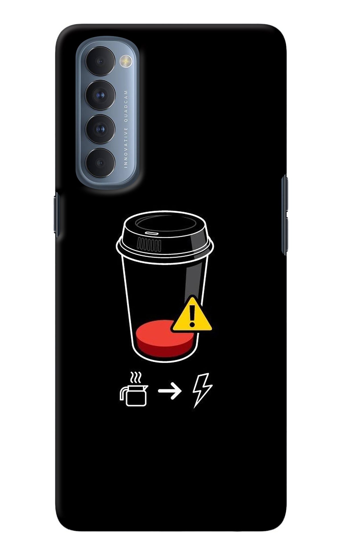 Coffee Oppo Reno4 Pro Back Cover