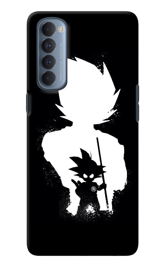 Goku Shadow Oppo Reno4 Pro Back Cover