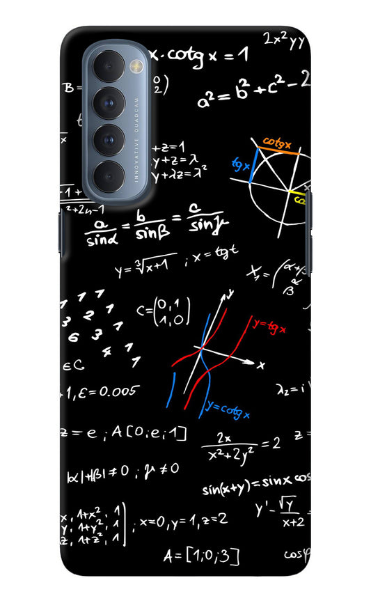 Mathematics Formula Oppo Reno4 Pro Back Cover