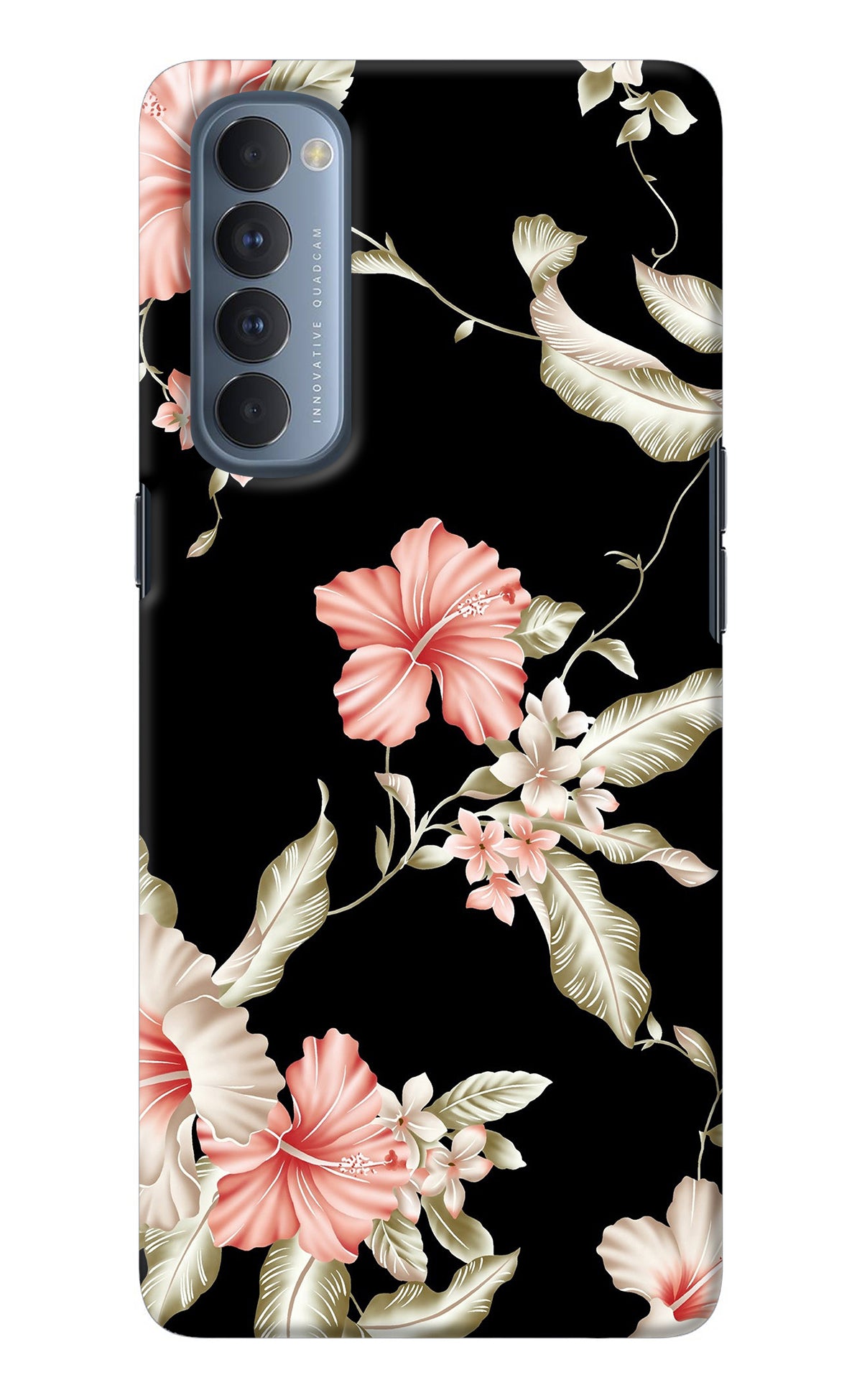 Flowers Oppo Reno4 Pro Back Cover