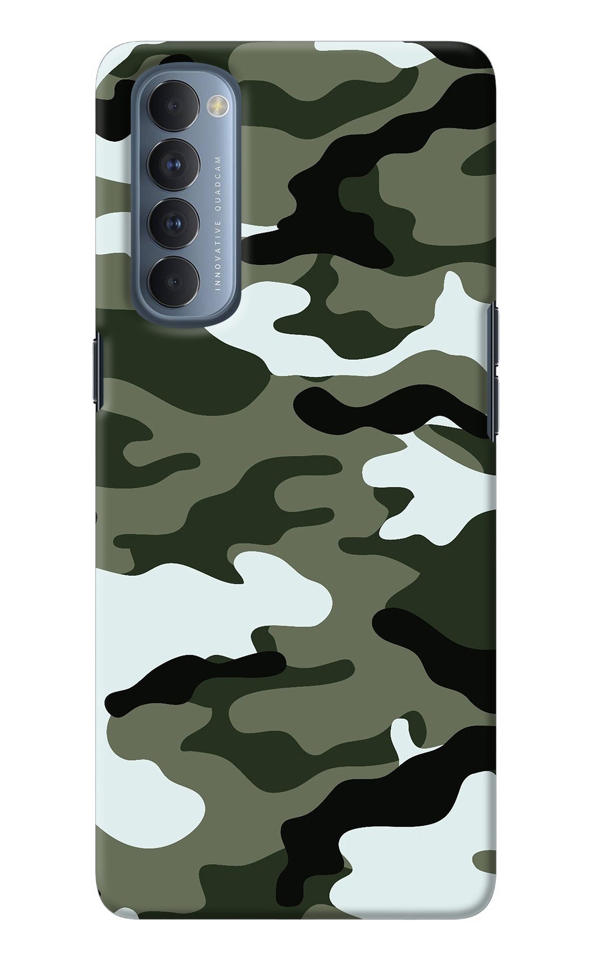 Camouflage Oppo Reno4 Pro Back Cover