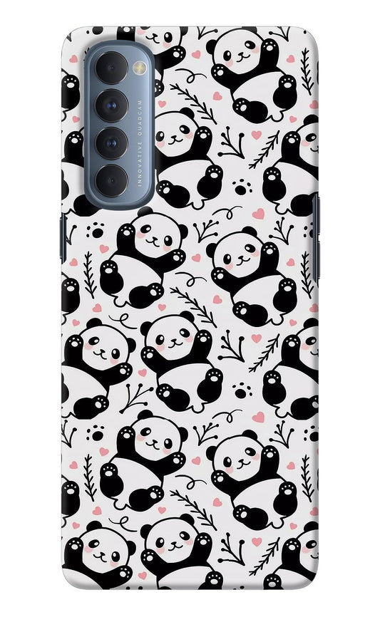 Cute Panda Oppo Reno4 Pro Back Cover