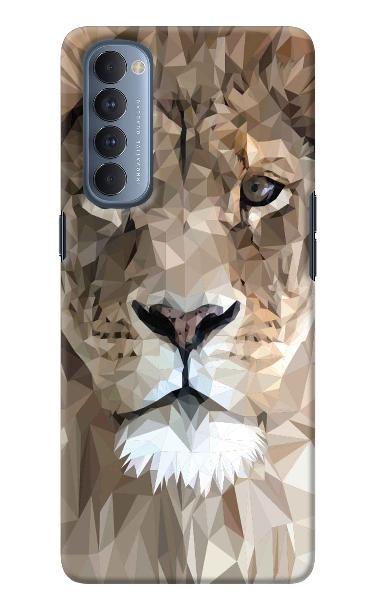 Lion Art Oppo Reno4 Pro Back Cover