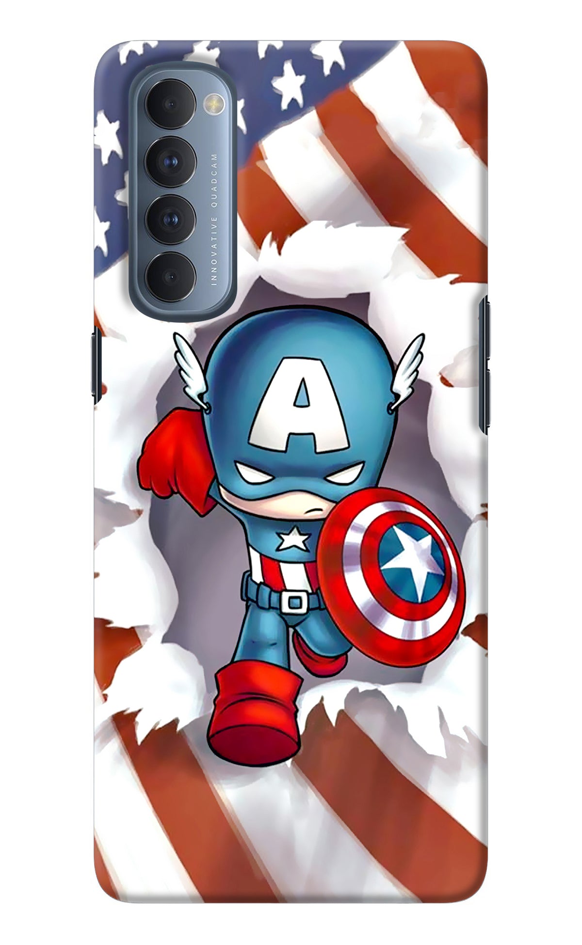 Captain America Oppo Reno4 Pro Back Cover