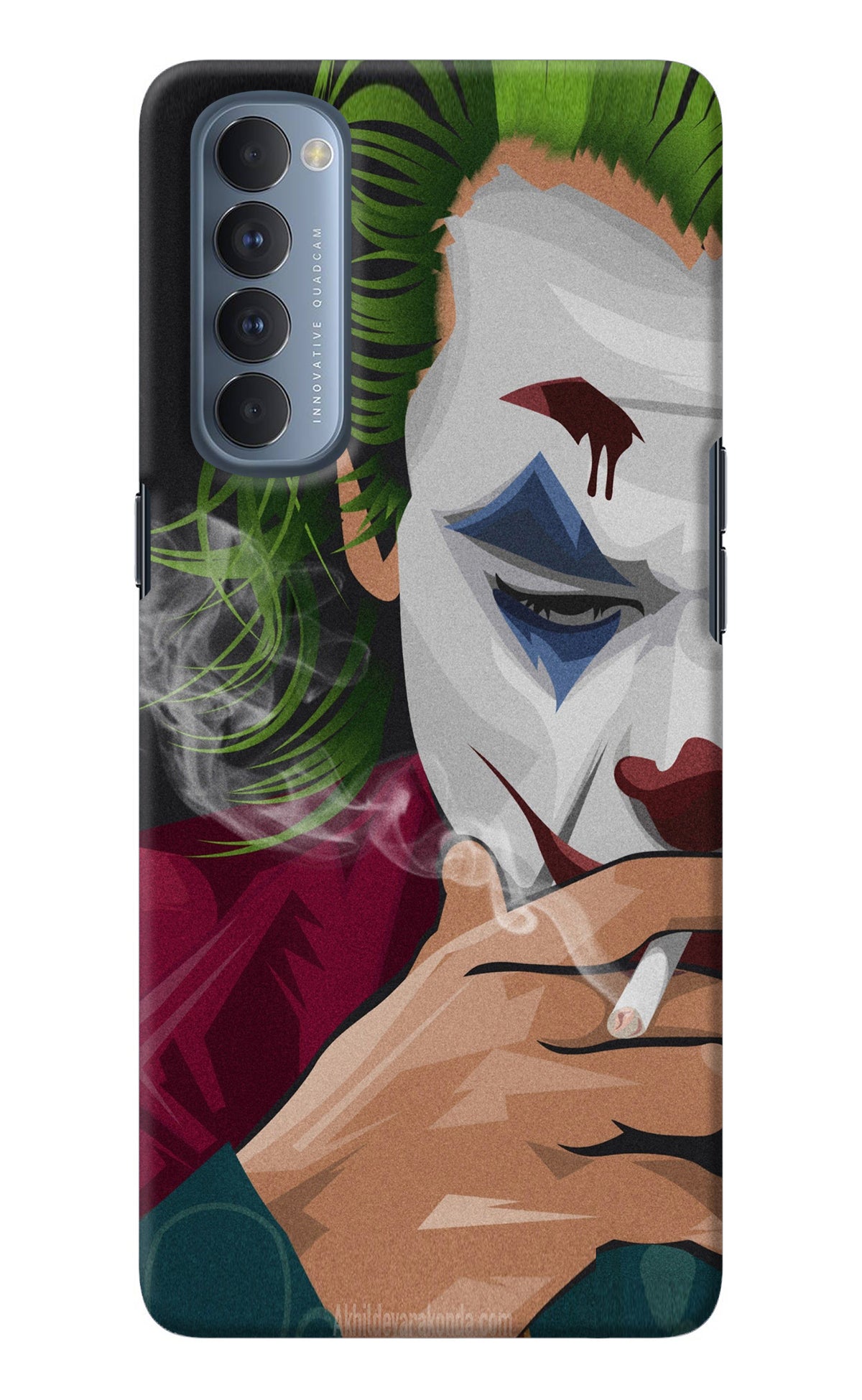 Joker Smoking Oppo Reno4 Pro Back Cover