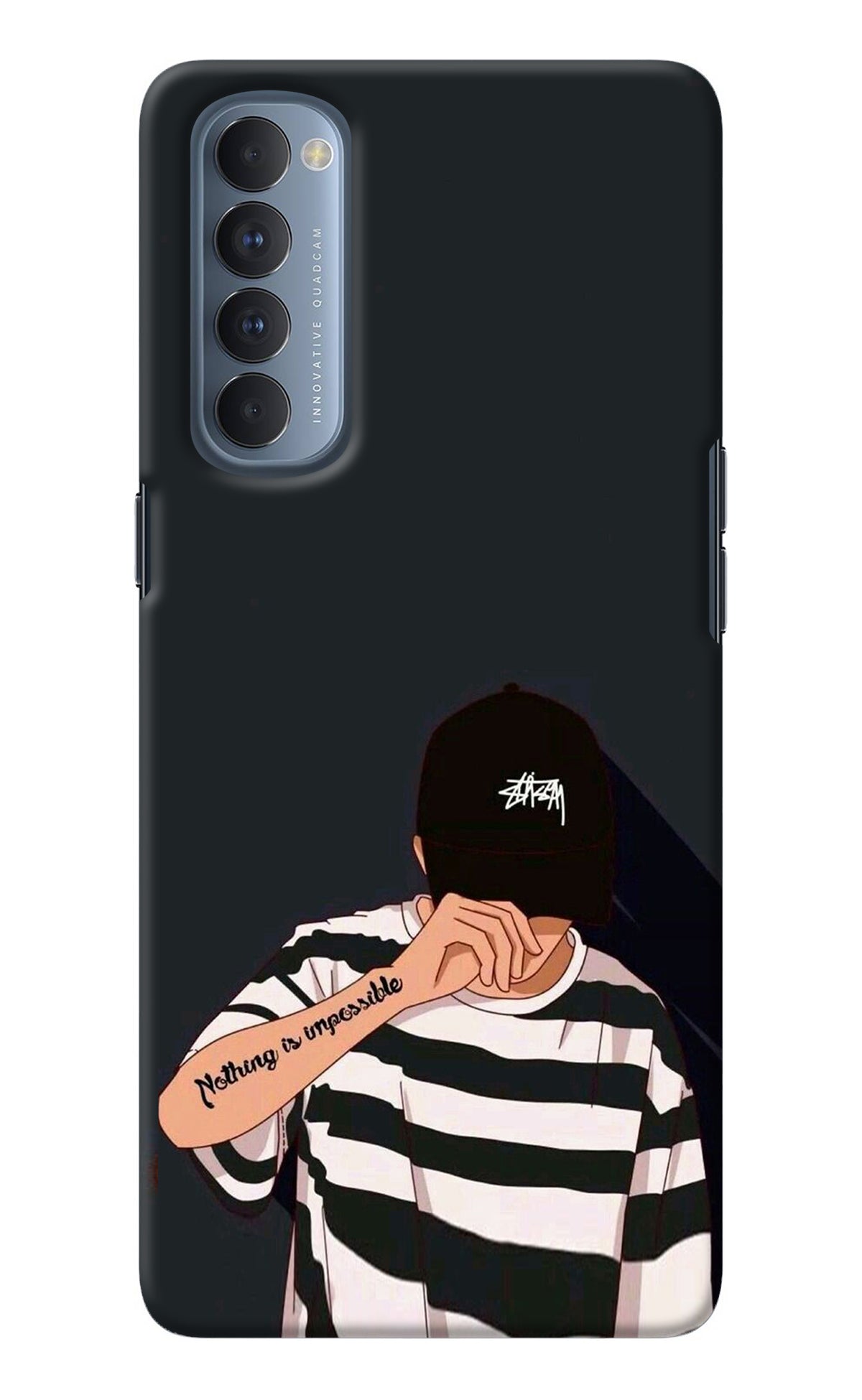 Aesthetic Boy Oppo Reno4 Pro Back Cover