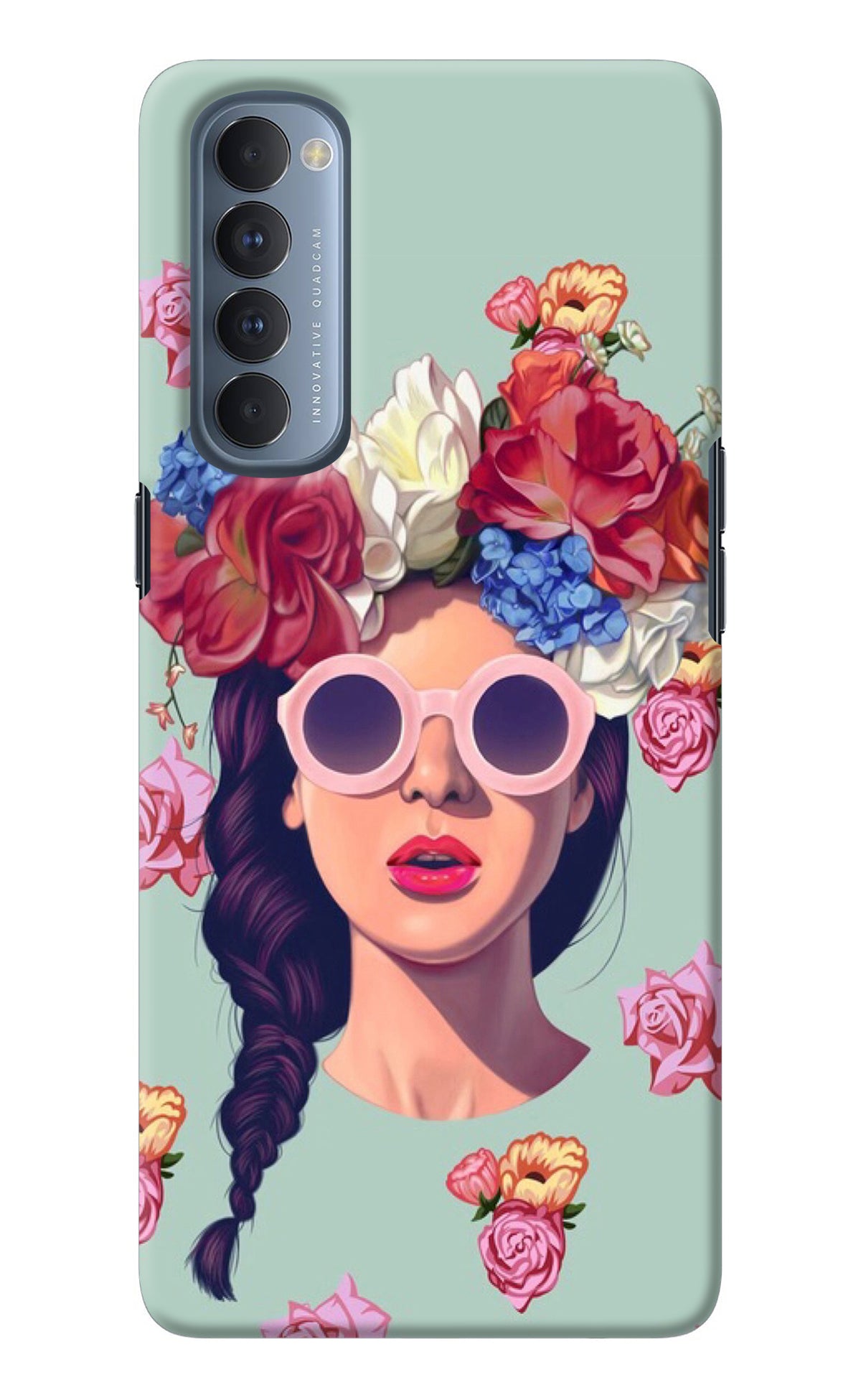 Pretty Girl Oppo Reno4 Pro Back Cover