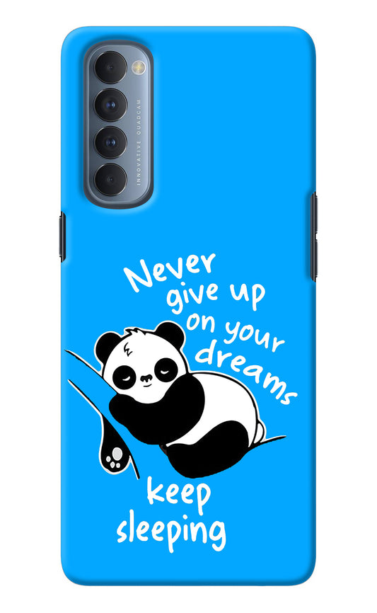 Keep Sleeping Oppo Reno4 Pro Back Cover