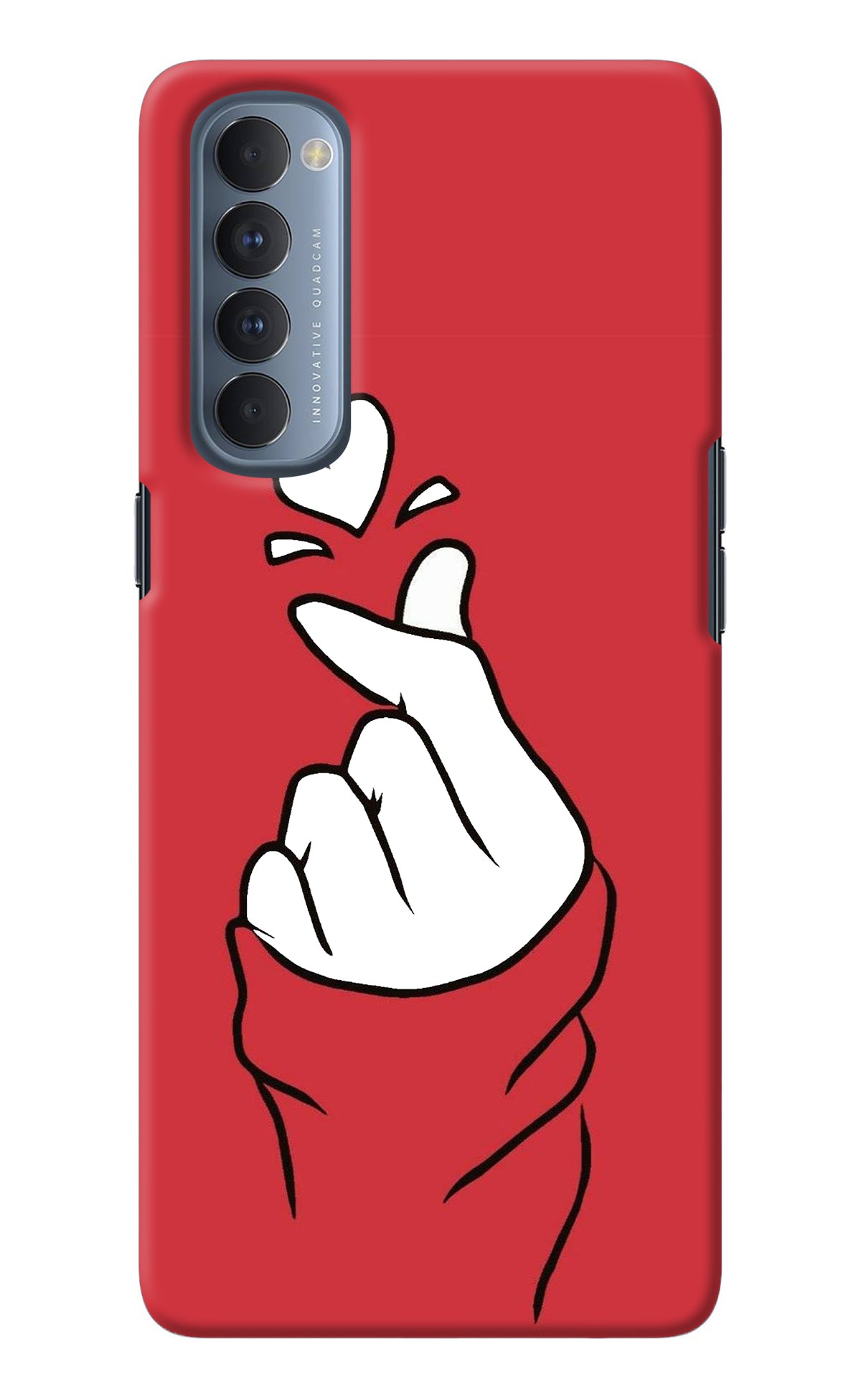 Korean Love Sign Oppo Reno4 Pro Back Cover