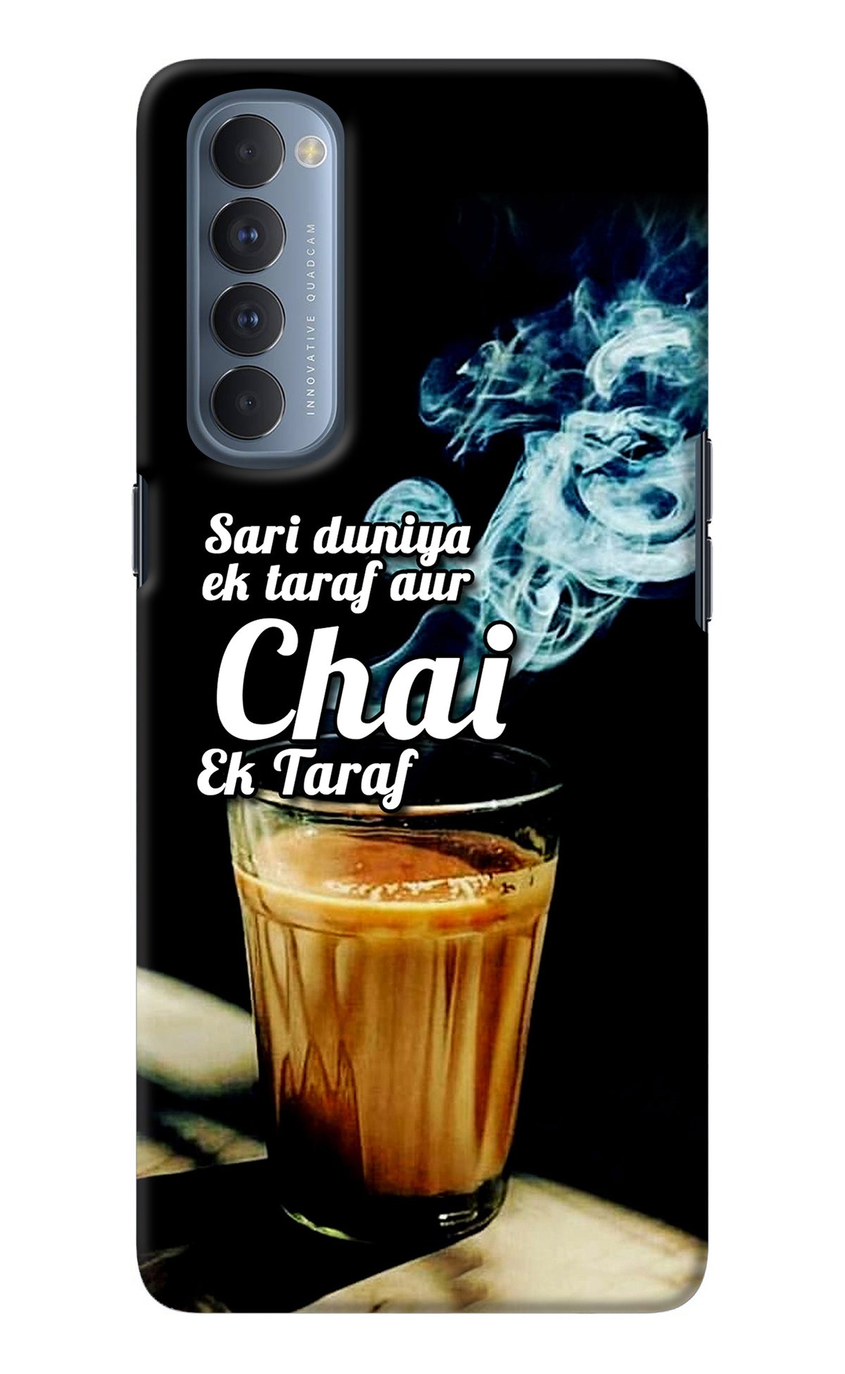 Chai Ek Taraf Quote Oppo Reno4 Pro Back Cover