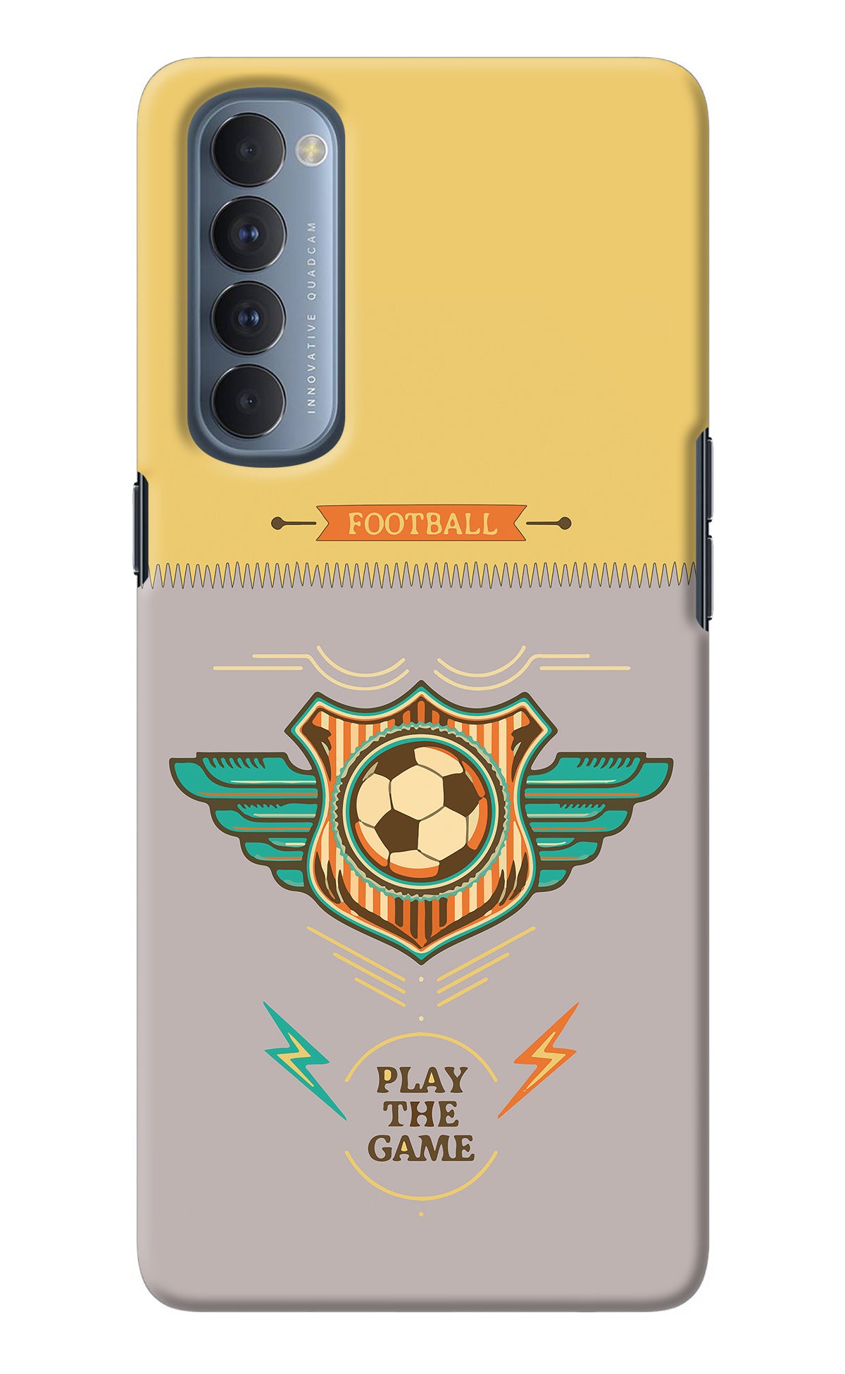 Football Oppo Reno4 Pro Back Cover