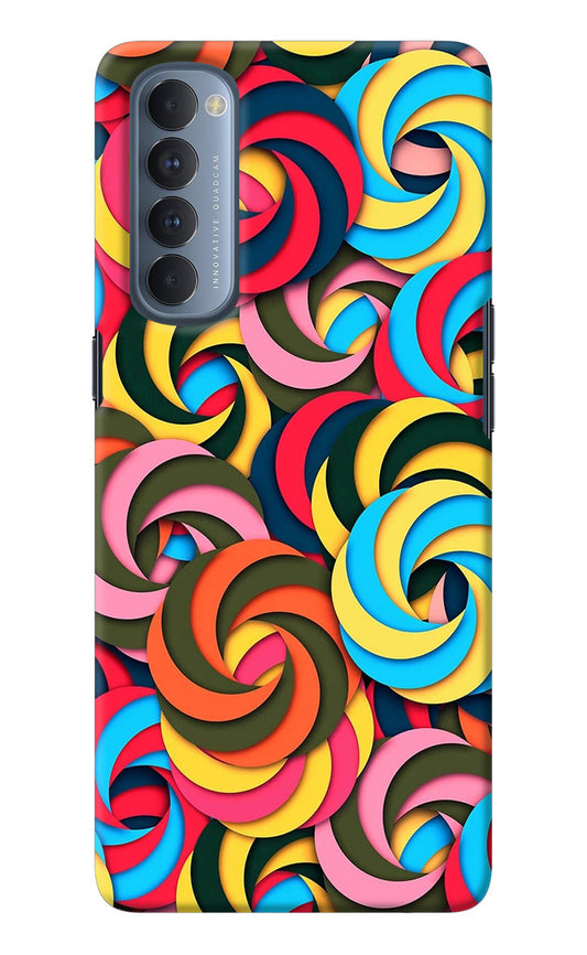 Spiral Pattern Oppo Reno4 Pro Back Cover