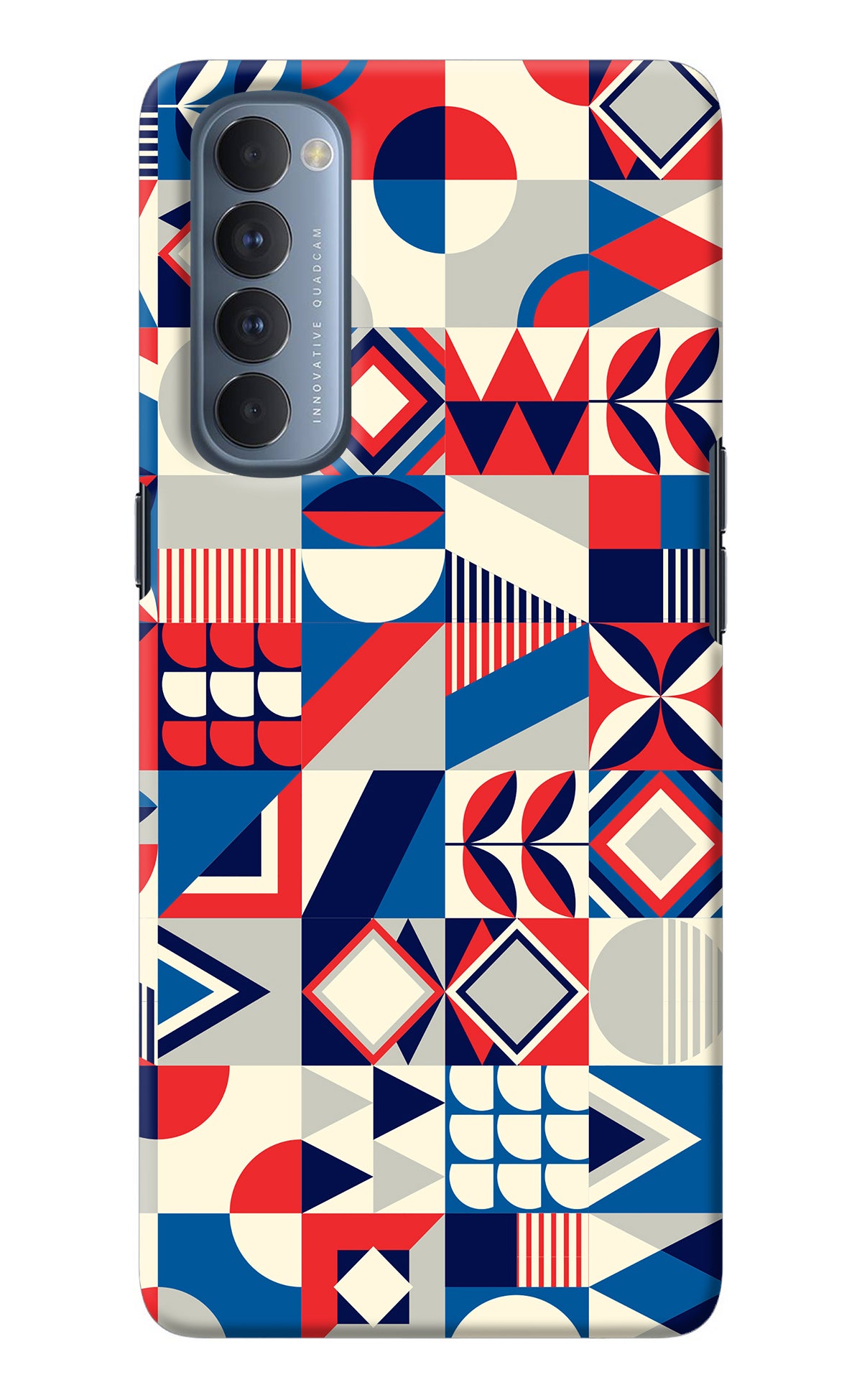 Colorful Pattern Oppo Reno4 Pro Back Cover