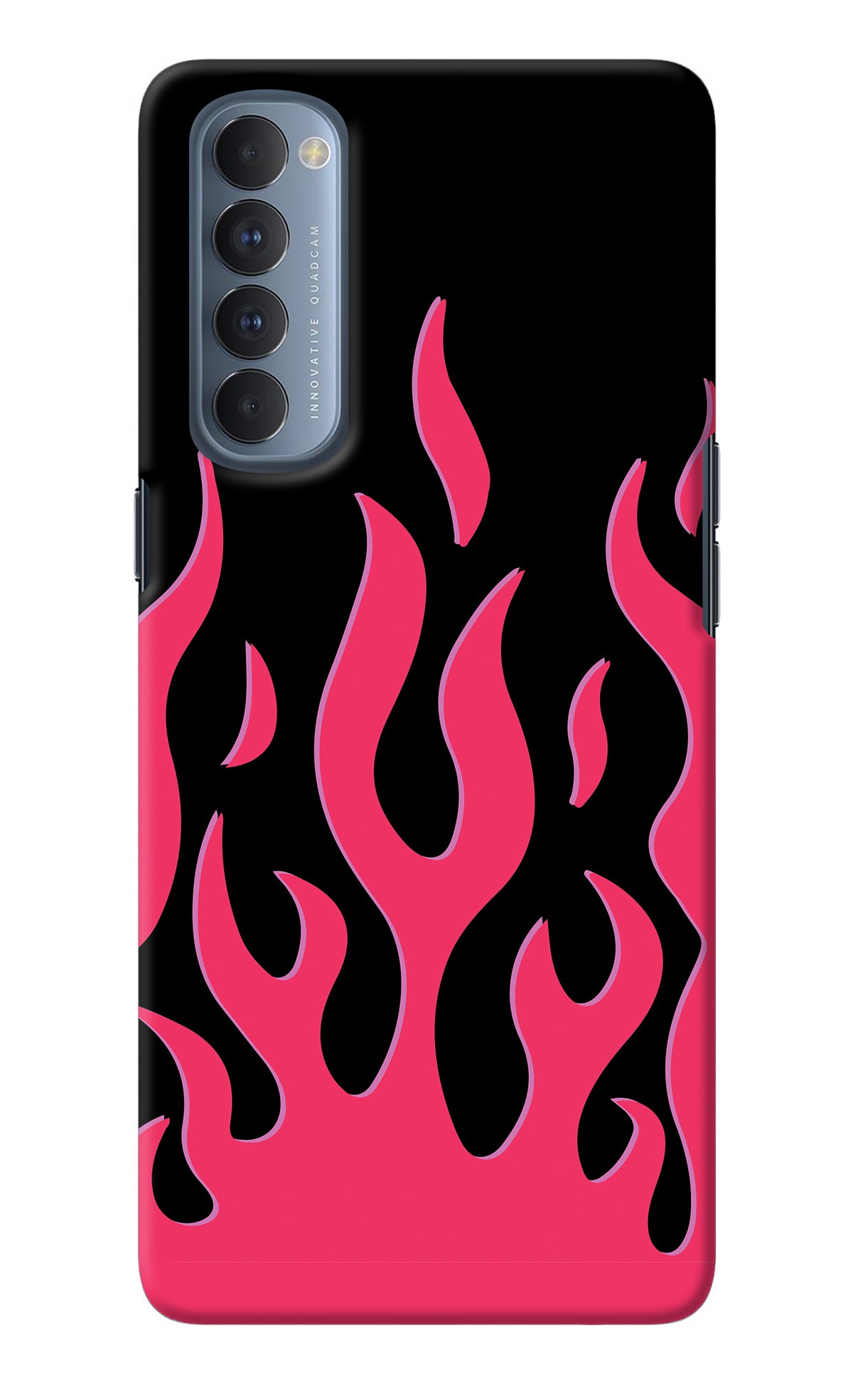 Fire Flames Oppo Reno4 Pro Back Cover