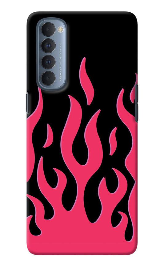 Fire Flames Oppo Reno4 Pro Back Cover