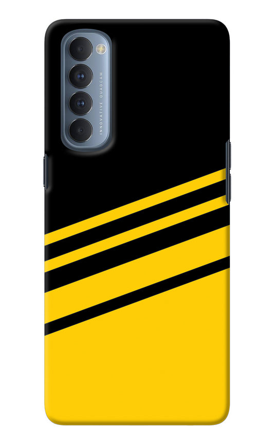 Yellow Shades Oppo Reno4 Pro Back Cover