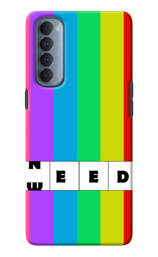 Need Weed Oppo Reno4 Pro Back Cover
