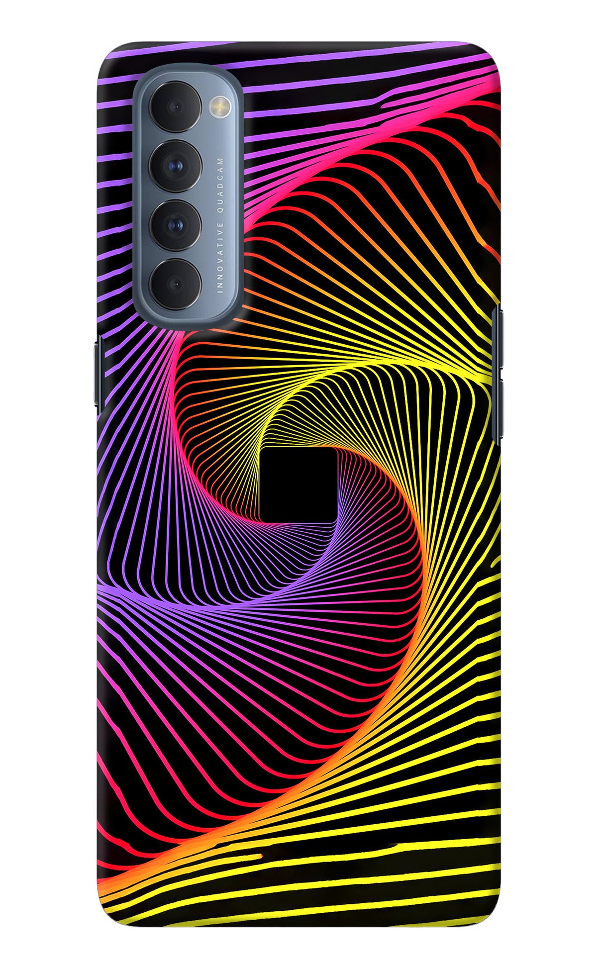 Colorful Strings Oppo Reno4 Pro Back Cover