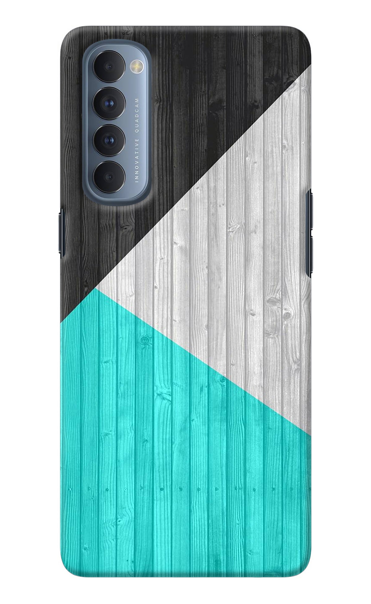 Wooden Abstract Oppo Reno4 Pro Back Cover