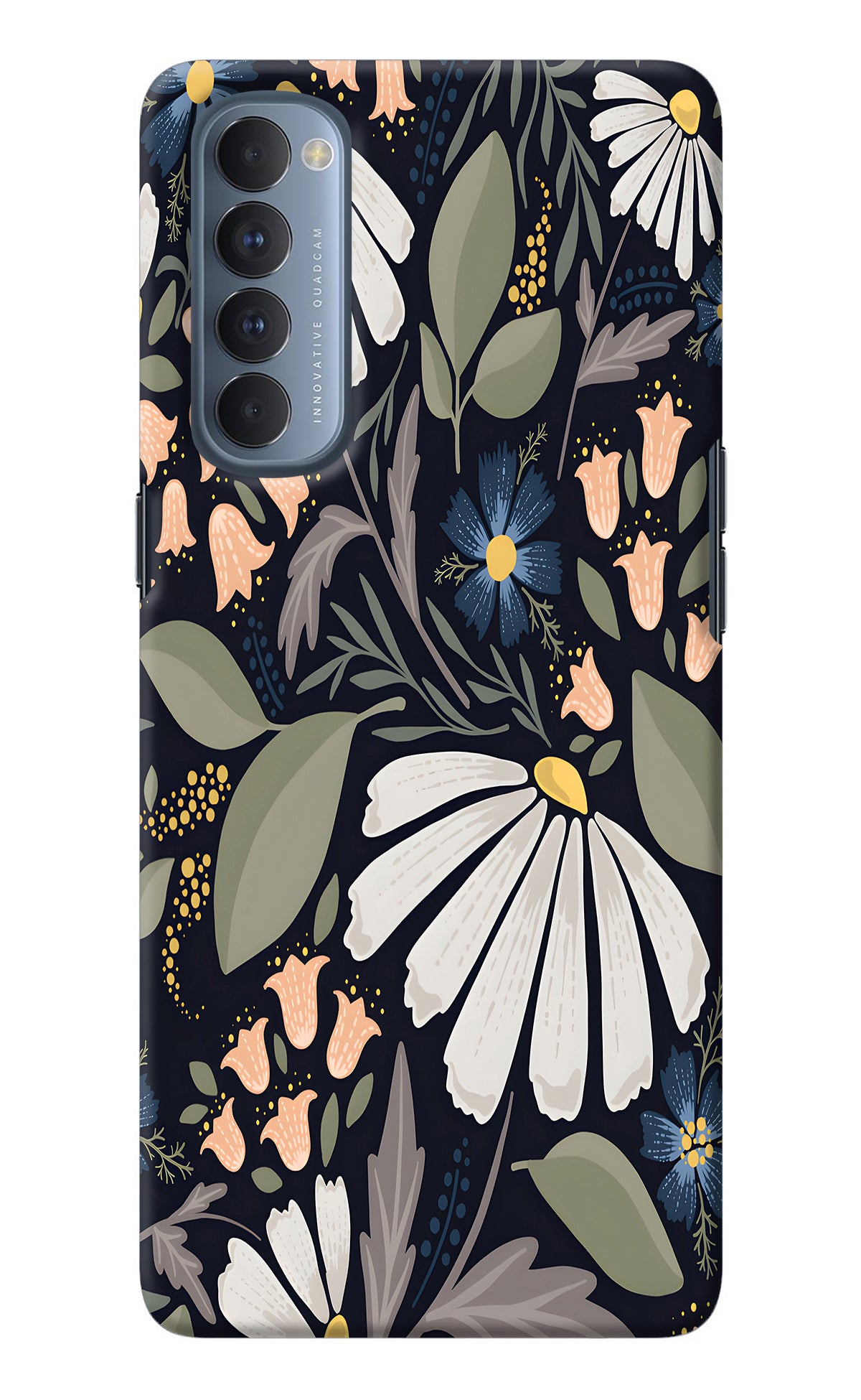 Flowers Art Oppo Reno4 Pro Back Cover