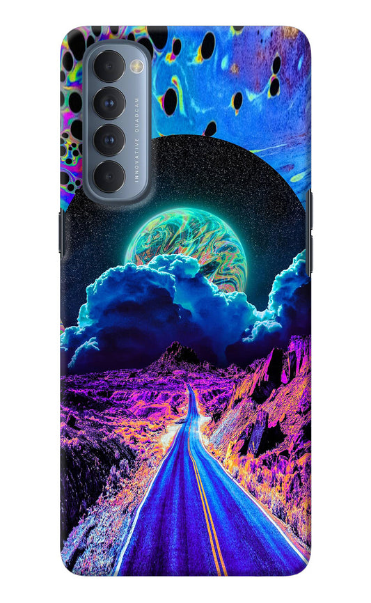 Psychedelic Painting Oppo Reno4 Pro Back Cover