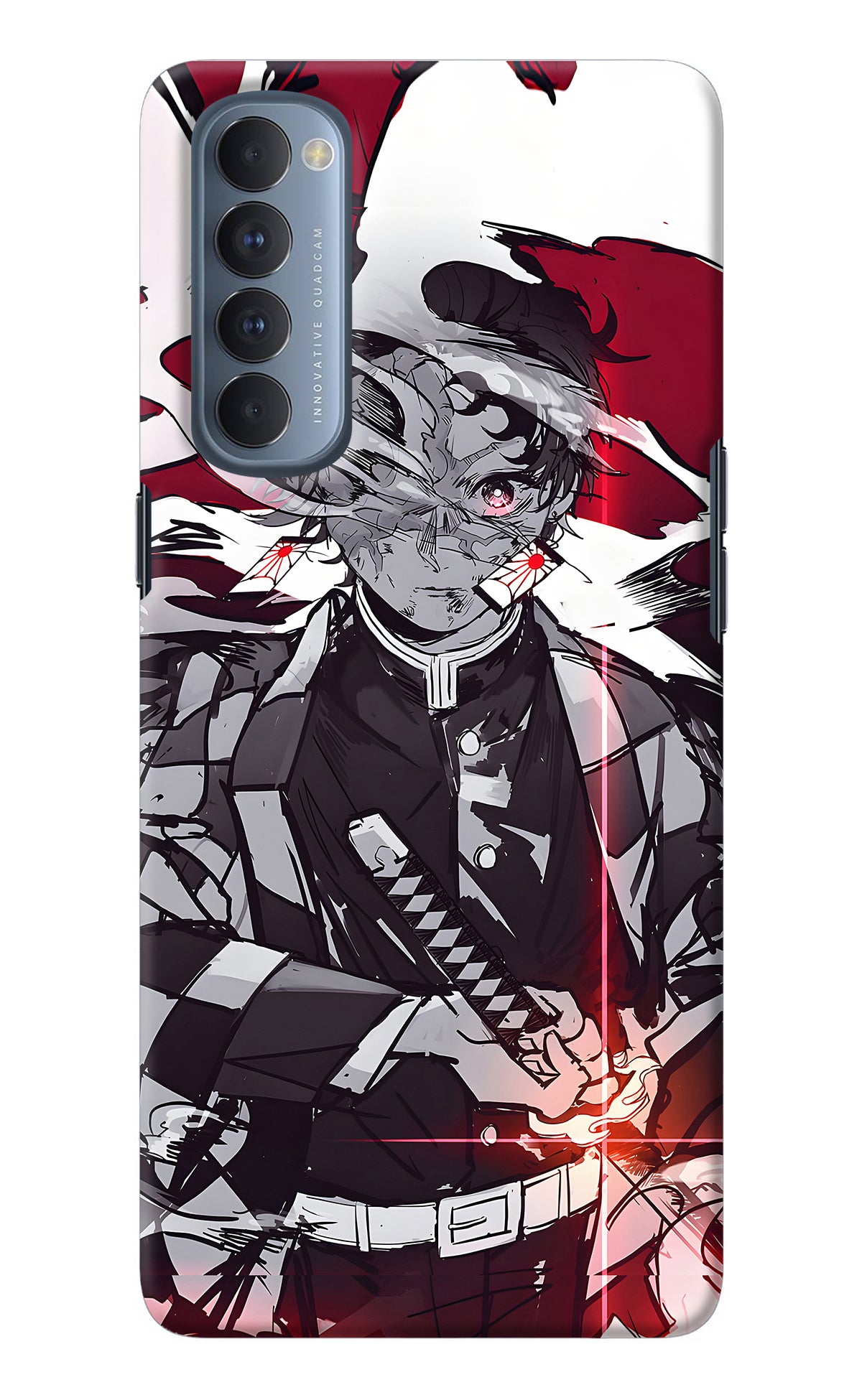 Demon Slayer Oppo Reno4 Pro Back Cover