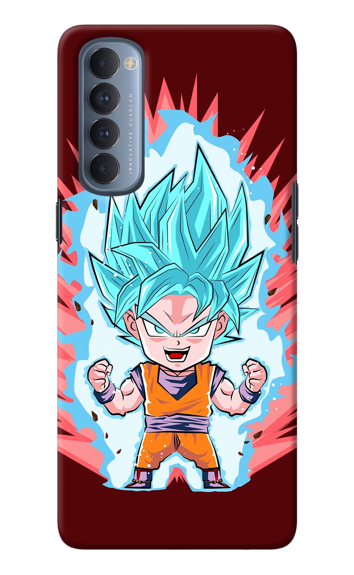 Goku Little Oppo Reno4 Pro Back Cover