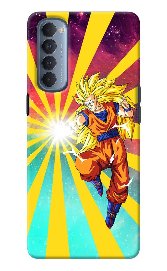 Goku Super Saiyan Oppo Reno4 Pro Back Cover