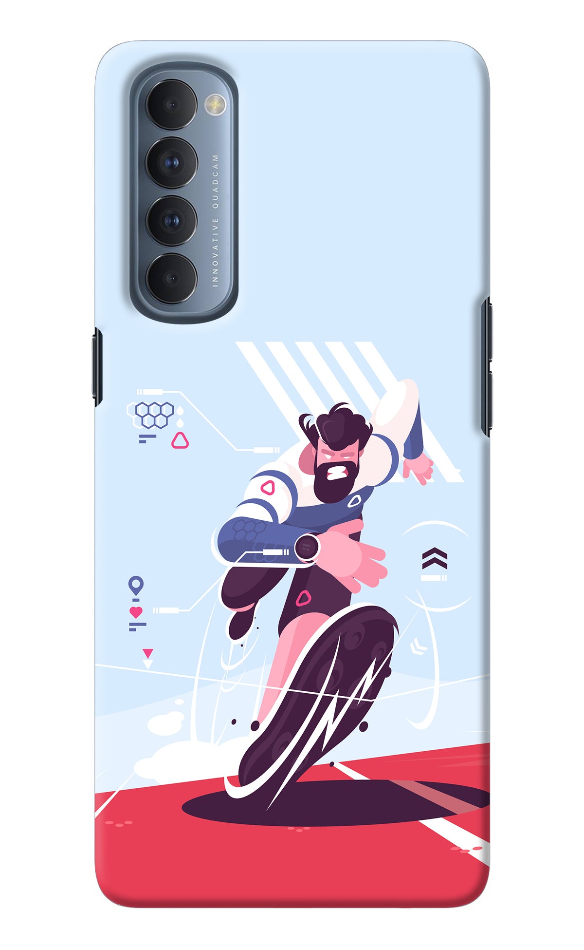 Run Pro Oppo Reno4 Pro Back Cover