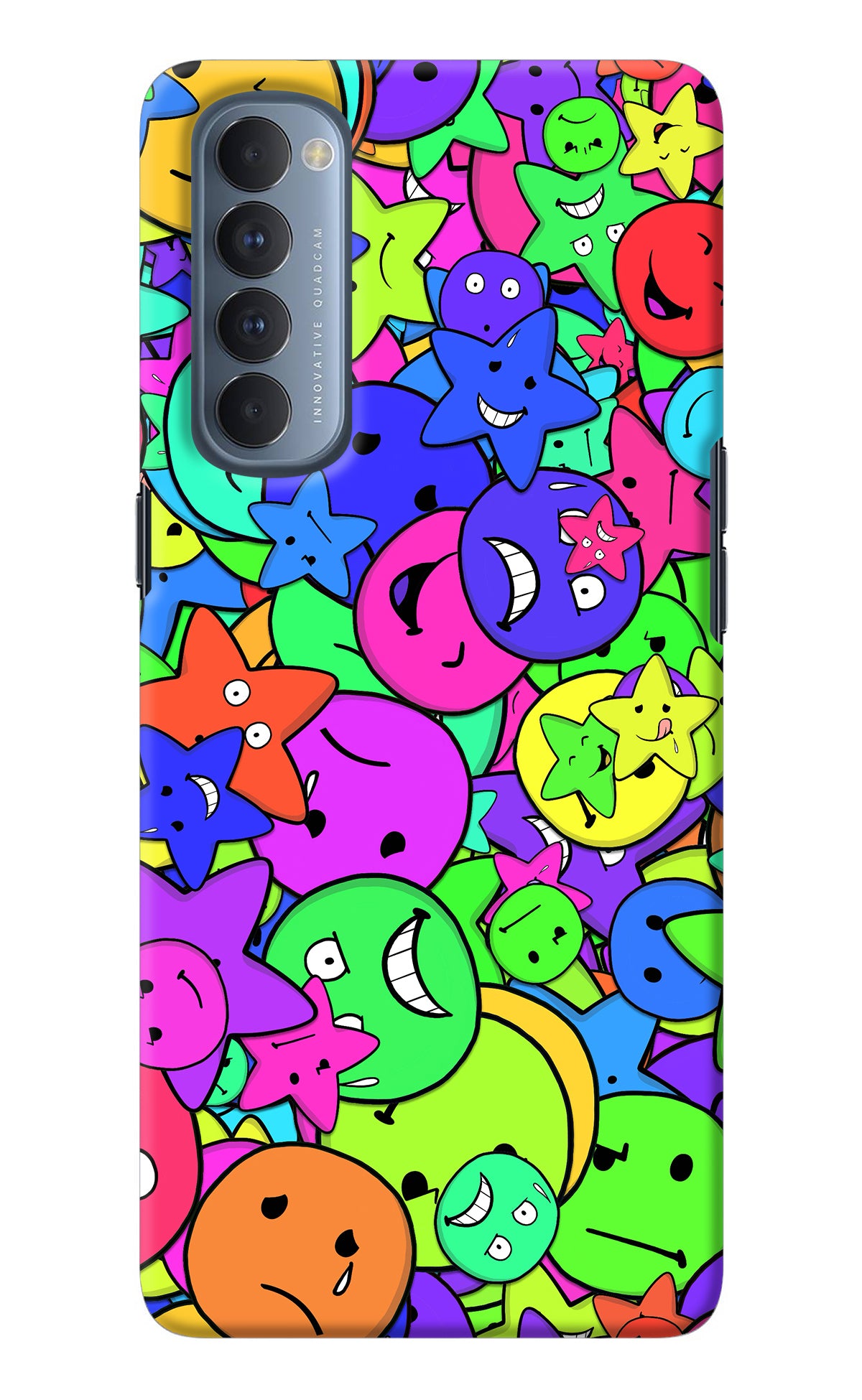 Fun Doodle Oppo Reno4 Pro Back Cover