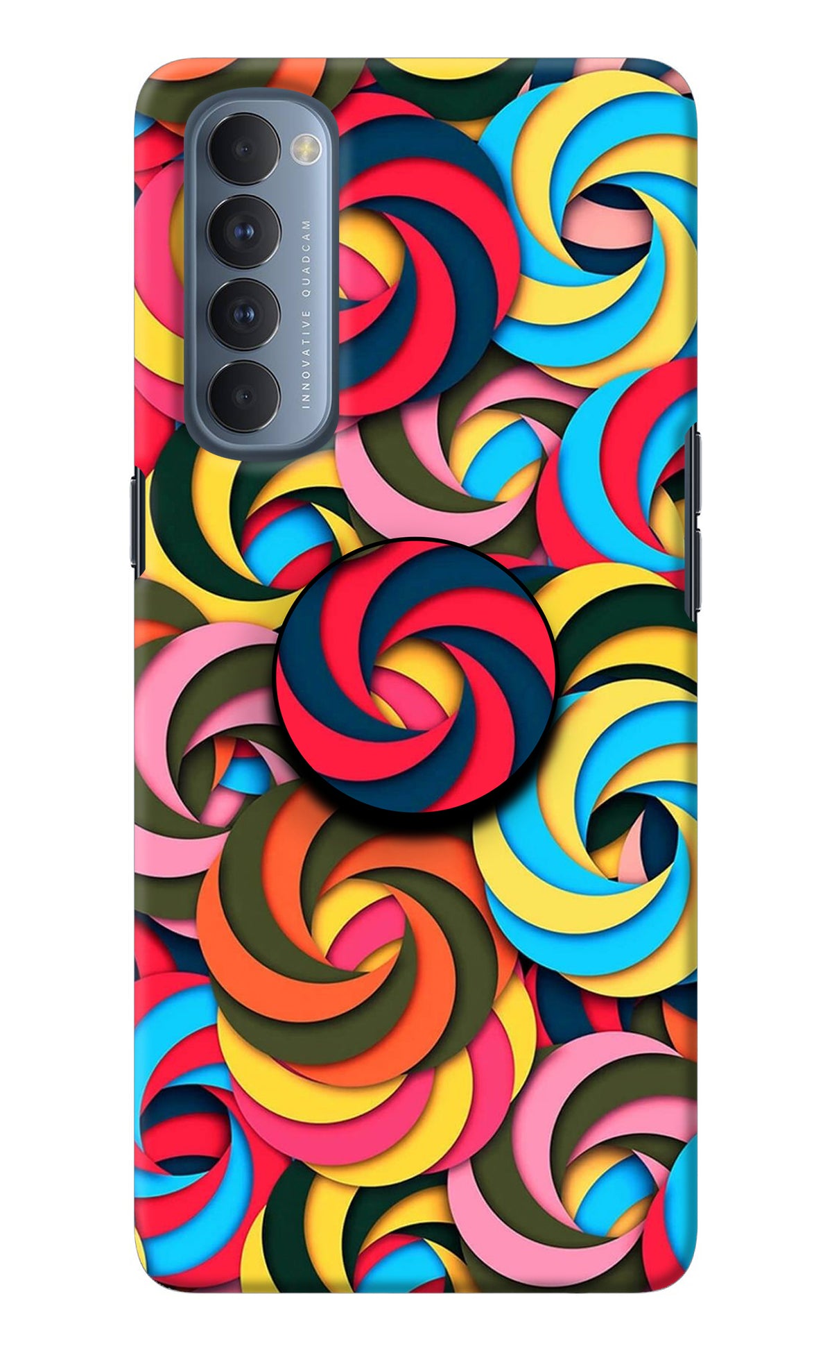 Spiral Pattern Oppo Reno4 Pro Pop Case