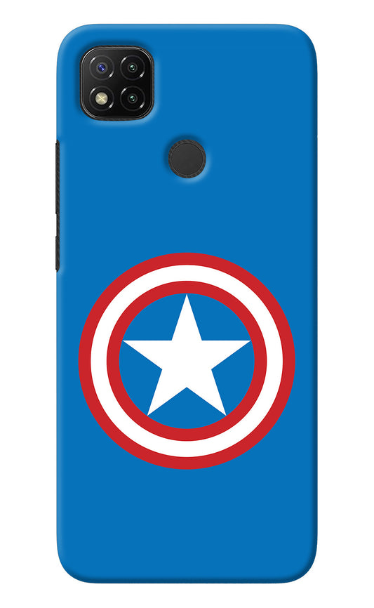 Captain America Logo Redmi 9 Back Cover