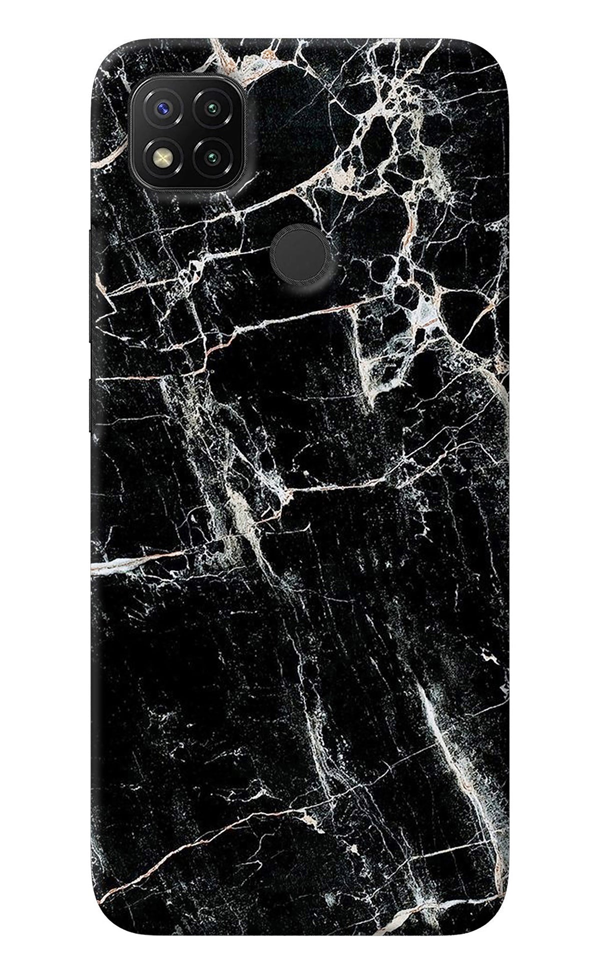 Black Marble Texture Redmi 9 Back Cover