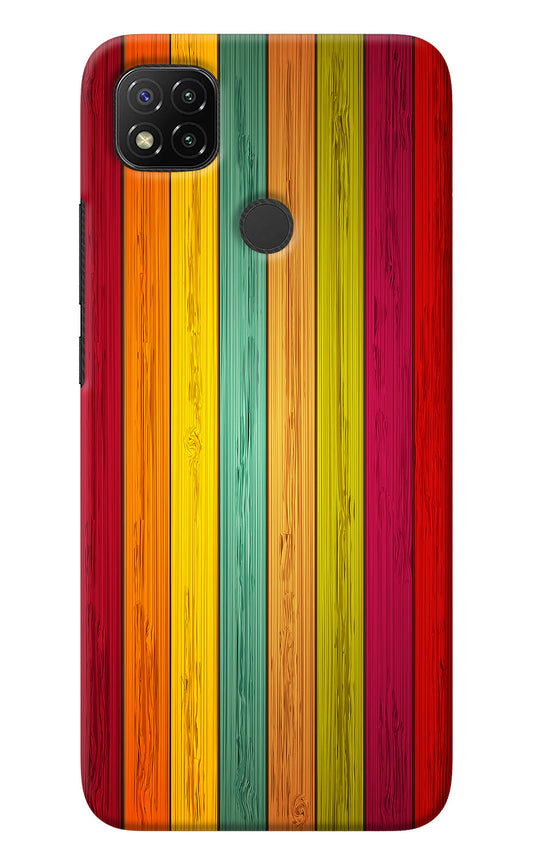 Multicolor Wooden Redmi 9 Back Cover