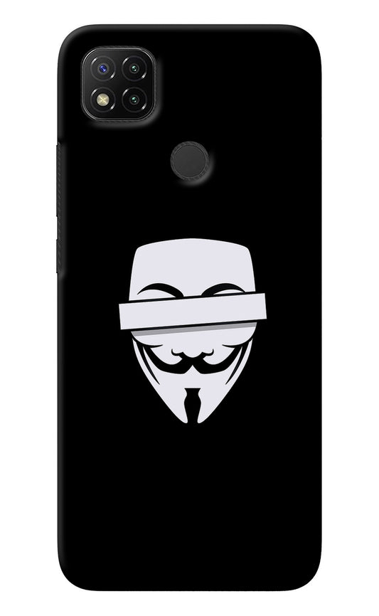 Anonymous Face Redmi 9 Back Cover