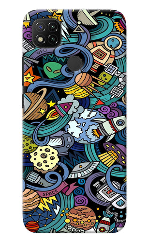 Space Abstract Redmi 9 Back Cover