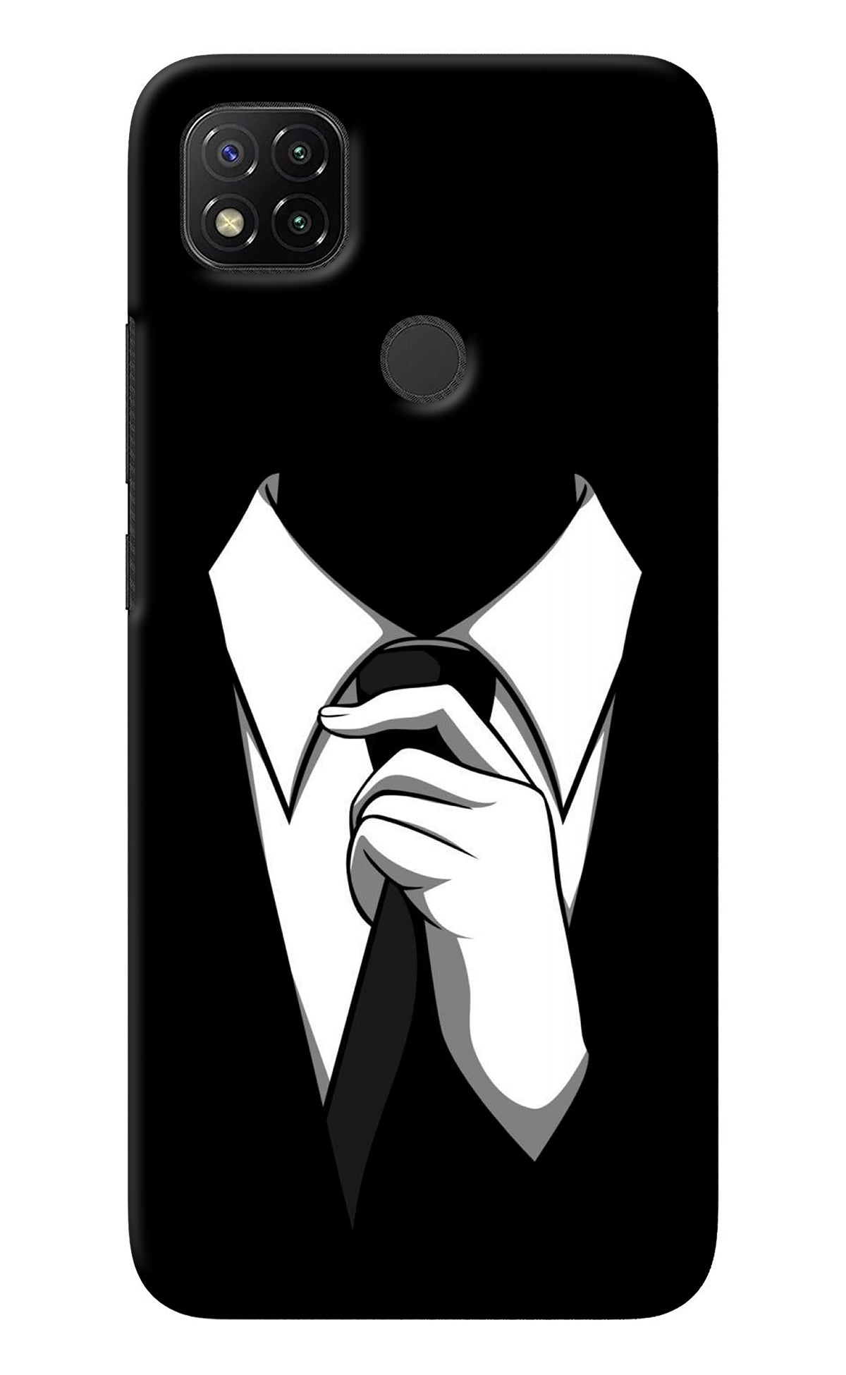 Black Tie Redmi 9 Back Cover